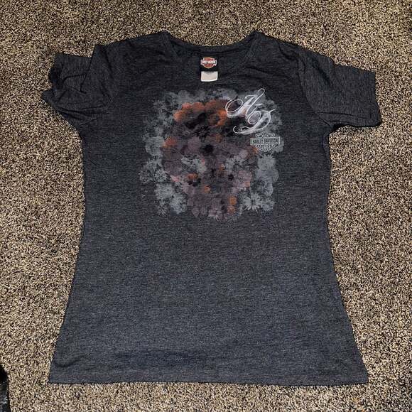 Harley-Davidson Tops - Vintage Y2K Harley Davidson Eagle Wing Graphic Biker Baby Tee